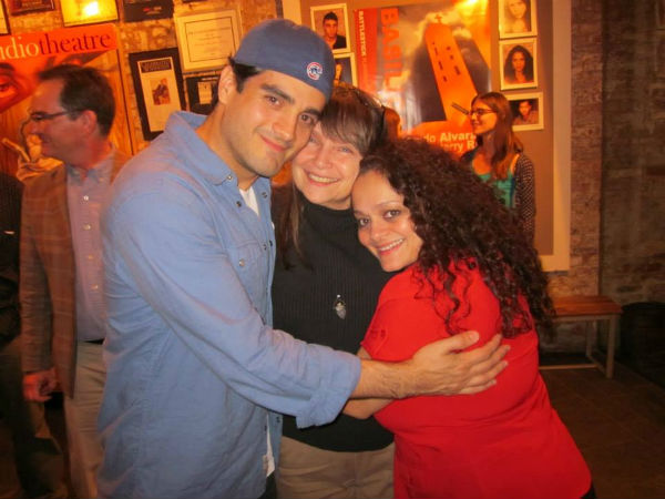 Barefoot artist director Francisco Solorzano with director Rose Bonczek and actress.
