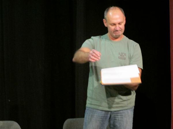 Squirrel is the creepy boyfriend of the cousin that 14-year-old Larsen is now living with. Here, Squirrel (played by James Honaker) sets fire to one of LInda's letters to her daughter so the girl doesn't know the mom is trying to contact her.