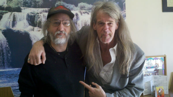 Playwright Dwayne Yancey with The Reverend Billy C. Wirtz.