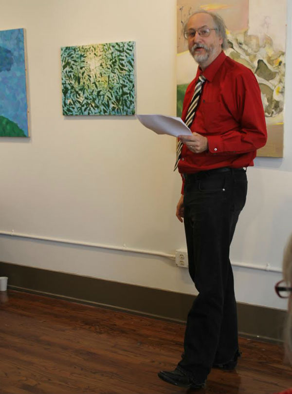 A rare shot of the playwright performing his own work. Photo by Heather Yvonne Brush