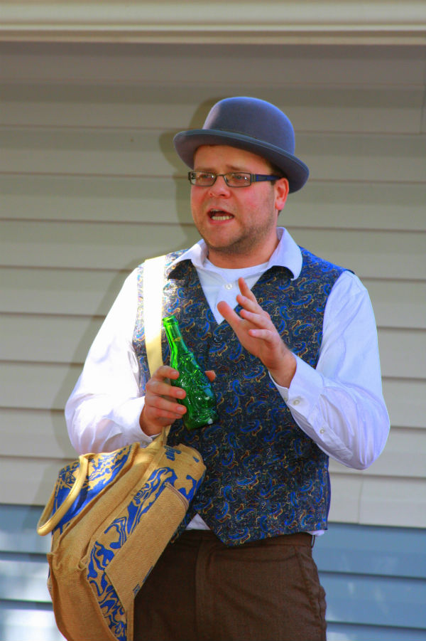 The huckster professor and future wizard.