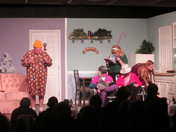 Mr. Rudolph, the neighbor, can't sleep because of all the noise. From the gifts, that is, that are outside.