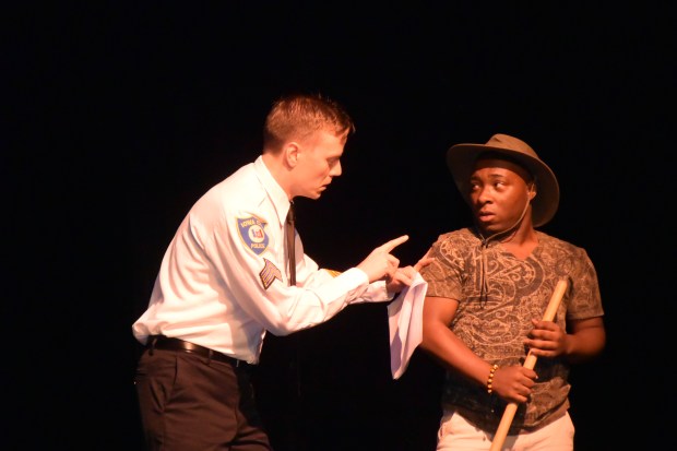 More interrogation. Photo by Susan K.