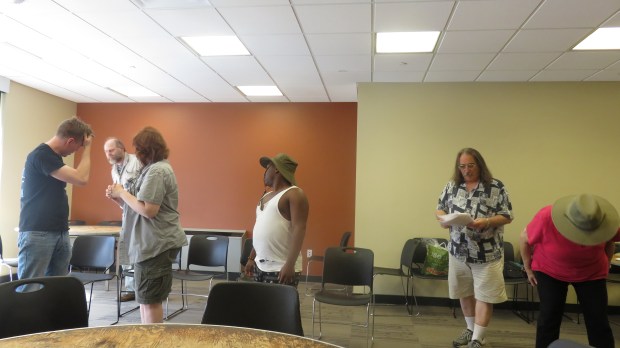 Rehearsal. I missed most of it. Partly because I don't want to interfere with the director. And partly because I was sleeping.